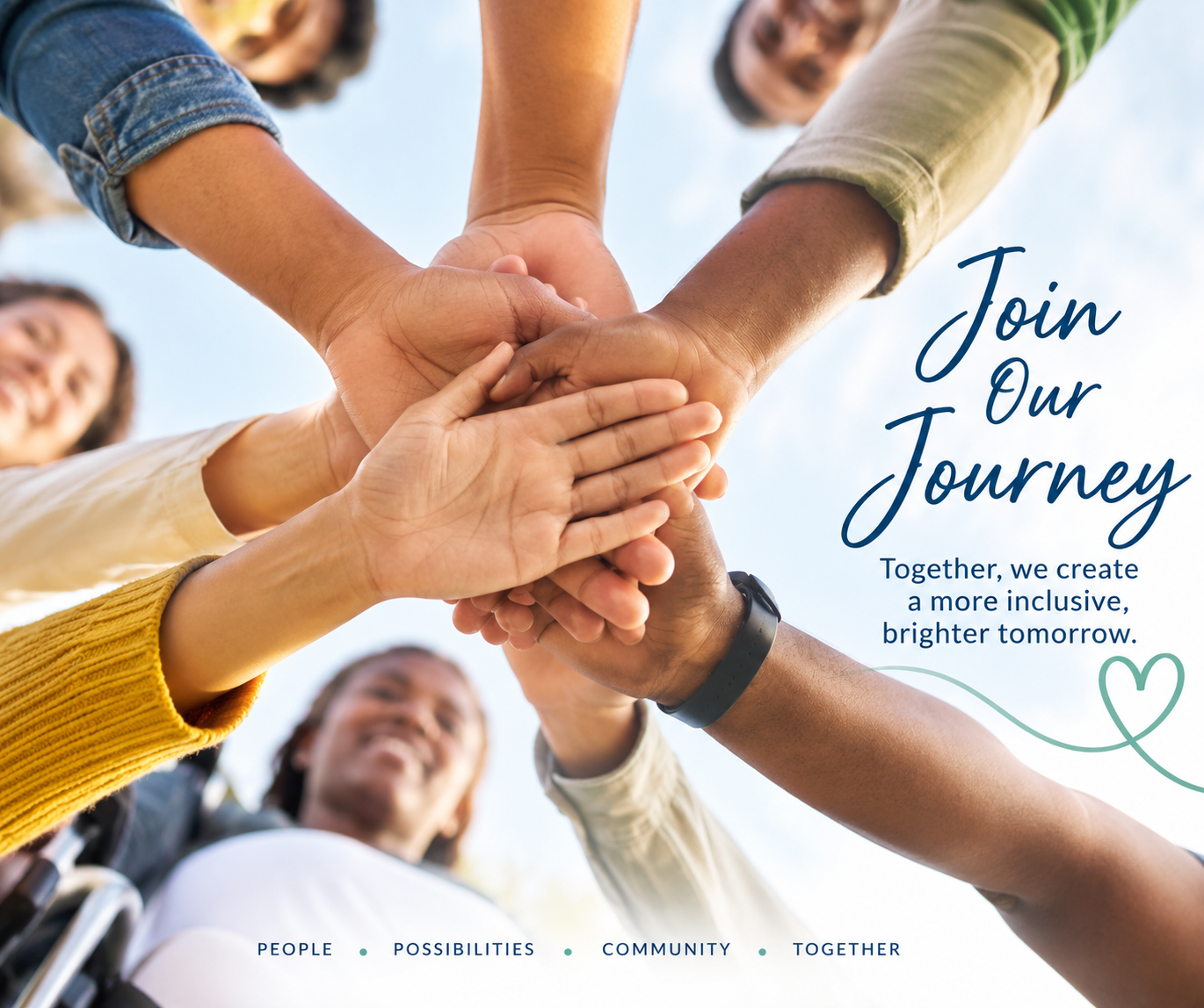Join our journey: together we create a more inclusive, brighter tomorrow